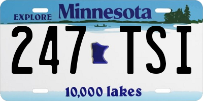 MN license plate 247TSI