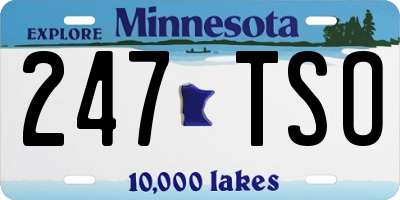 MN license plate 247TSO