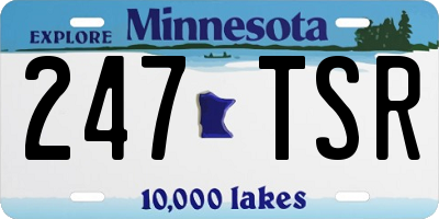 MN license plate 247TSR