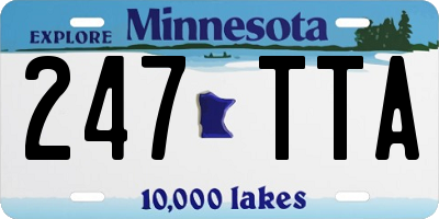 MN license plate 247TTA