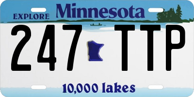 MN license plate 247TTP