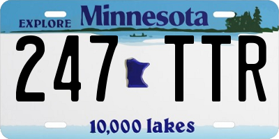 MN license plate 247TTR
