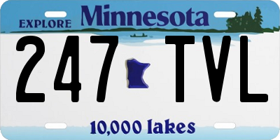 MN license plate 247TVL