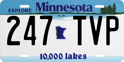 MN license plate 247TVP