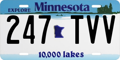 MN license plate 247TVV