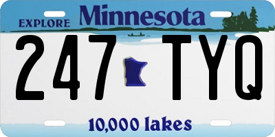 MN license plate 247TYQ