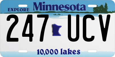 MN license plate 247UCV