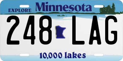 MN license plate 248LAG