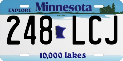 MN license plate 248LCJ