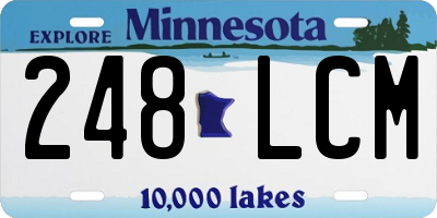 MN license plate 248LCM