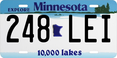 MN license plate 248LEI