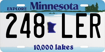 MN license plate 248LER