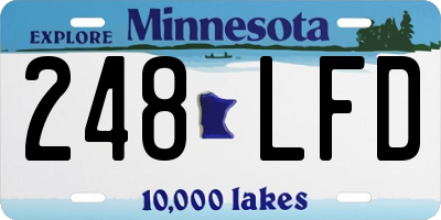 MN license plate 248LFD