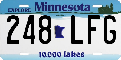 MN license plate 248LFG