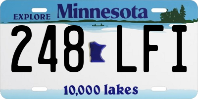 MN license plate 248LFI