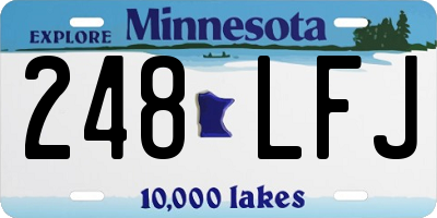 MN license plate 248LFJ