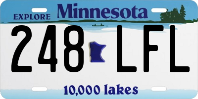 MN license plate 248LFL
