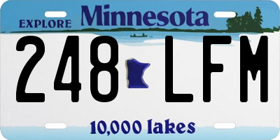MN license plate 248LFM