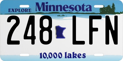 MN license plate 248LFN