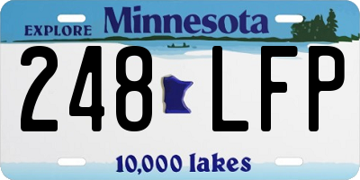 MN license plate 248LFP