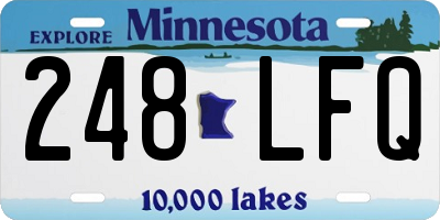 MN license plate 248LFQ