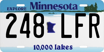 MN license plate 248LFR
