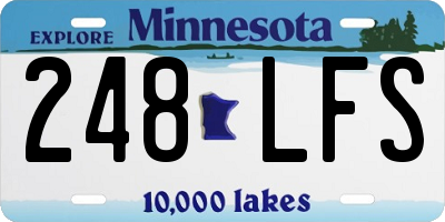 MN license plate 248LFS