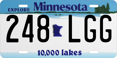 MN license plate 248LGG