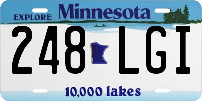 MN license plate 248LGI