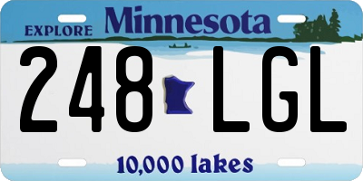 MN license plate 248LGL