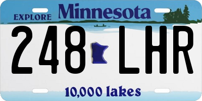 MN license plate 248LHR