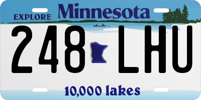 MN license plate 248LHU