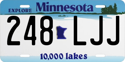 MN license plate 248LJJ