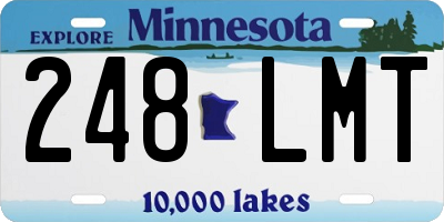 MN license plate 248LMT