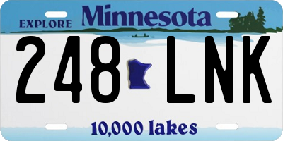 MN license plate 248LNK
