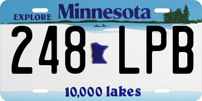MN license plate 248LPB