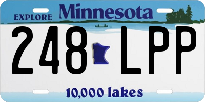 MN license plate 248LPP