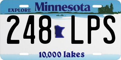 MN license plate 248LPS
