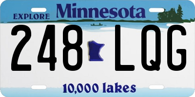 MN license plate 248LQG