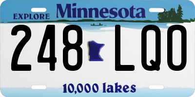MN license plate 248LQO