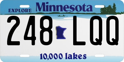 MN license plate 248LQQ