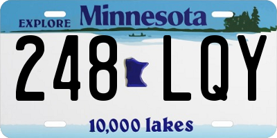 MN license plate 248LQY