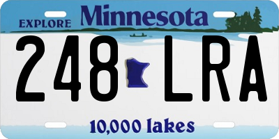 MN license plate 248LRA