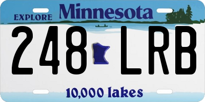 MN license plate 248LRB