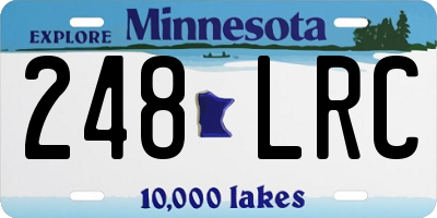 MN license plate 248LRC