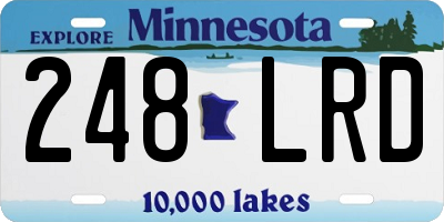 MN license plate 248LRD