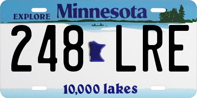 MN license plate 248LRE