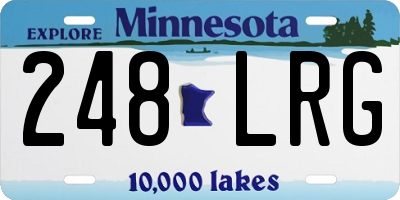 MN license plate 248LRG