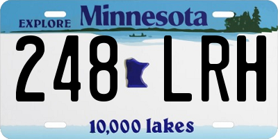 MN license plate 248LRH
