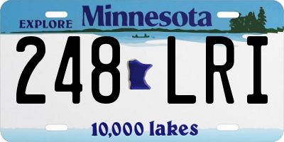 MN license plate 248LRI